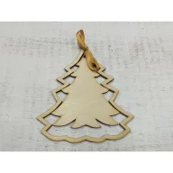 Natúr fa - Fenyő kerettel 11,5x13cm