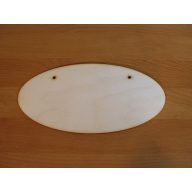 Natúr fa - Ovál tábla 24cm – festéshez, dekorációhoz