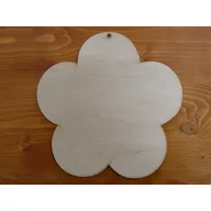 Natúr fa - Virág 24cm – festéshez, dekorációhoz – Lézervágott fa termékek