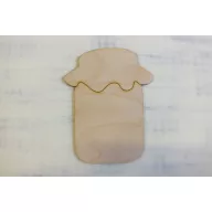 Natúr fa - Befőttes üveg 15cm – festéshez, dekorációhoz