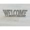 Fa "Welcome" tábla talpas fehér 25cm – festéshez, dekorációhoz