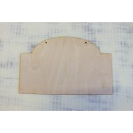 Natúr fa - Tábla Dóm 16,5x27cm – festéshez, dekorációhoz