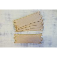 Natúr fa - Tábla kőkorszaki 20cm 5db/csomag – festéshez, dekorációhoz