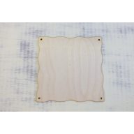 Natúr fa - Szalvéta méretű lap hullámos – festéshez, dekorációhoz