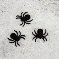 Natúr fa - Pók 5cm fekete 3db/cs – őszi dekorációhoz