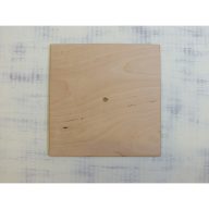 Natúr fa - Négyzet óralap 25x25cm – festéshez, decoupage technikához