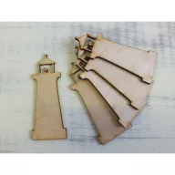 Natúr fa - Világítótorony 9cm 5db/csomag – nyári dekorációhoz