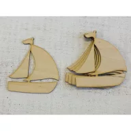 Natúr fa - Vitorlás 5db/csomag – nyári dekorációhoz