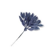 Csillámos pick ág kék - KIFUTÓ – virágdekorációhoz, koszorúhoz