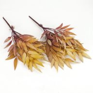   Szárazvirág hatású ruszkusz csokor natúr-mályva 2db/csomag