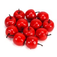 Dekor alma piros 12db/csomag – kreatív dekorációhoz – kreatív hobby projektekhez és dekorációhoz – Papelito.hu