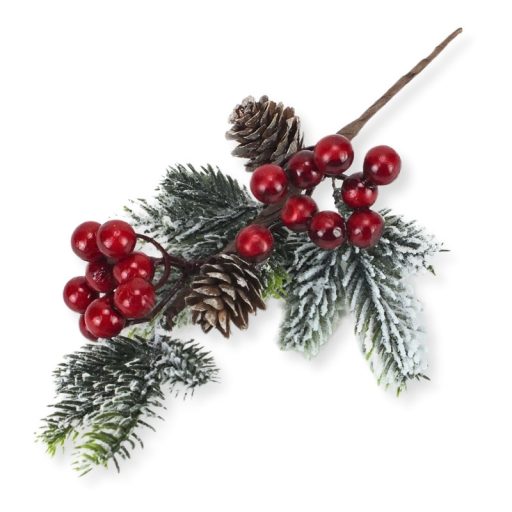 Tobozos bogyós pick 120/dob – virágdekorációhoz, koszorúhoz