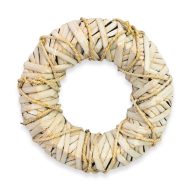  Köteles koszorú fém vázon 27cm 15/#