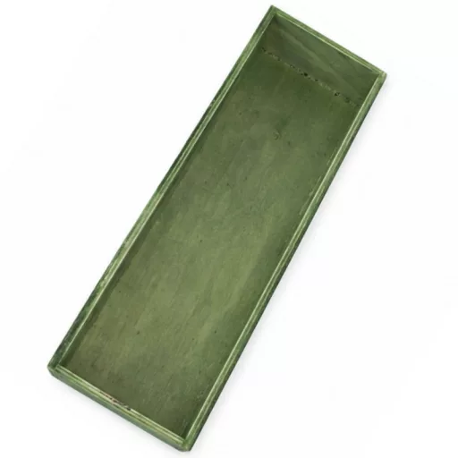Dekoláda zöld hosszú 35x10cm