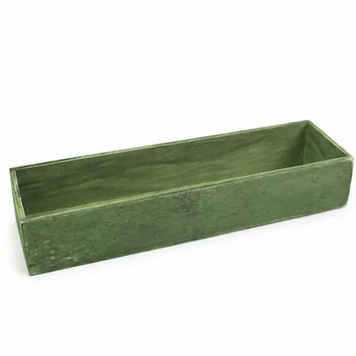 Dekoláda zöld hosszú 35x10cm