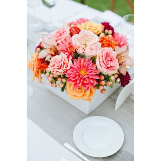 Dekotál szürkésbarna négyzet fém lábon 20x20cm – koszorúkészítéshez