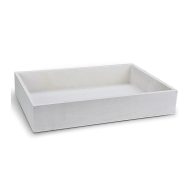 Dekotál fehér 30x20cm, mag:5cm – koszorúkészítéshez
