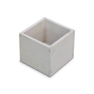 Dekoláda fehér kocka 9x9cm – koszorúkészítéshez – Koszorú alapok, asztal- és ajtódísz kellékek