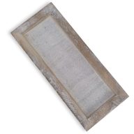 Fa keret szürkés-barna 35x15cm – koszorúkészítéshez