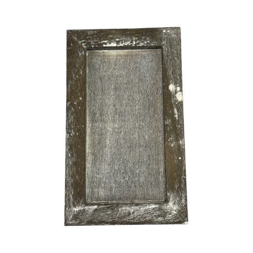 Fa keret barnás-szürke 25*15cm – koszorúkészítéshez