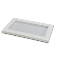 Fa keret fehér 25x15cm, mag:1,3cm – koszorúkészítéshez