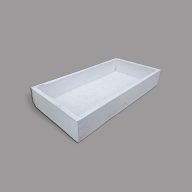 Dekoláda fehér kicsi 20x10cm, mag:3,2cm – koszorúkészítéshez