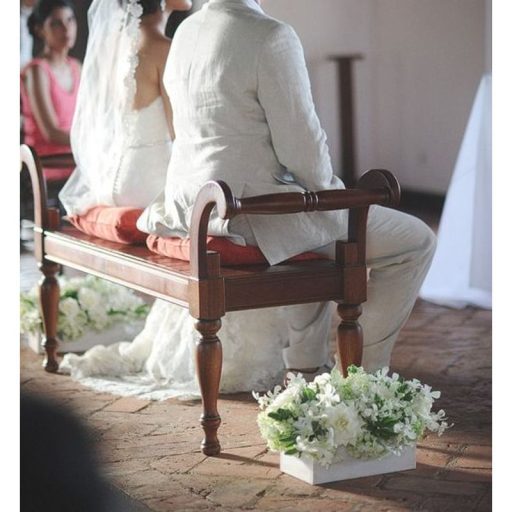 Dekoláda fehér kicsi 20x10cm, mag:3,2cm – koszorúkészítéshez