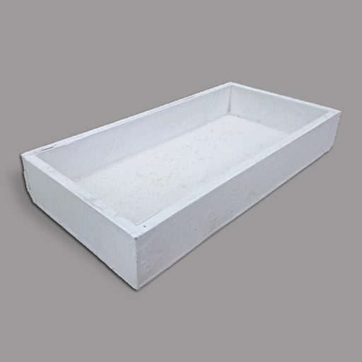 Dekoláda fehér kicsi 20x10cm, mag:3,2cm – koszorúkészítéshez