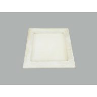 Fa keret négyzet alakú fehér 20x20cm – koszorúkészítéshez