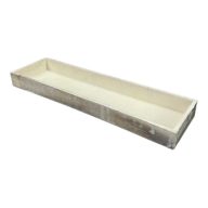 Dekoláda szürke koptatott hosszú 35x10cm – koszorúkészítéshez