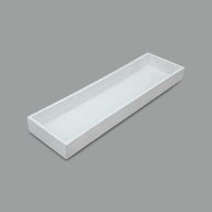 Dekoláda fehér hosszú 35x10cm – koszorúkészítéshez #2367W