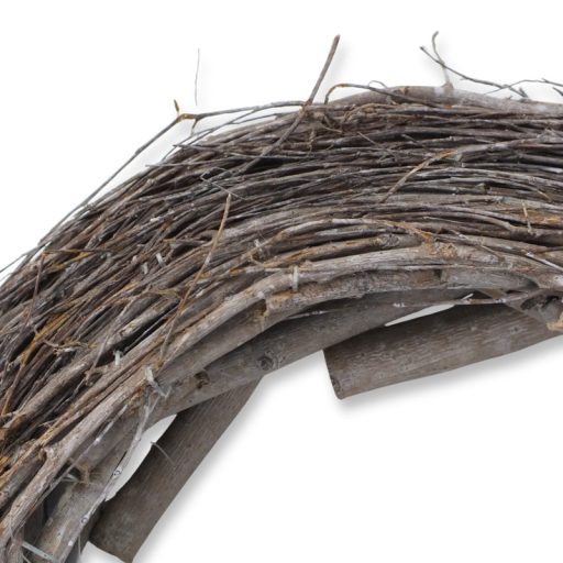 Fészek koszorú szürke 35cm – koszorúkészítéshez – Koszorú alapok, asztal- és ajtódísz kellékek