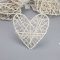 Fonott hálós szív 20cm – esküvői dekorációhoz – Szezonok, alkalmak