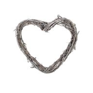 Szívkoszorú szürke 20cm – esküvői dekorációhoz – Szezonok, alkalmak
