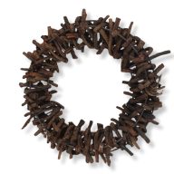 Tövises koszorú barna 25cm 10/# – őszi dekorációhoz