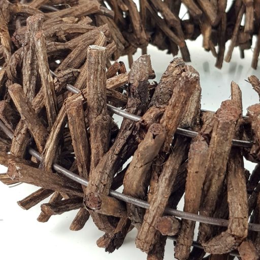 Tövises koszorú barna 25cm 10/# – őszi dekorációhoz