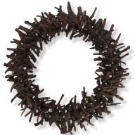 Tövises koszorú barna 30cm 8/# – őszi dekorációhoz