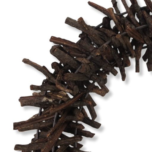 Tövises koszorú barna 30cm 8/# – őszi dekorációhoz