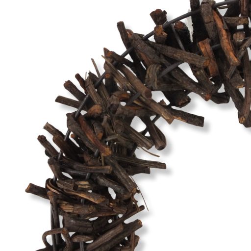 Tövises koszorú barna 35cm 8/# – őszi dekorációhoz