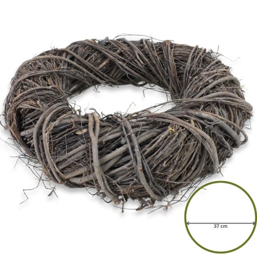 Madagaszkár koszorú 37cm – koszorúkészítéshez – Koszorú alapok, asztal- és ajtódísz kellékek