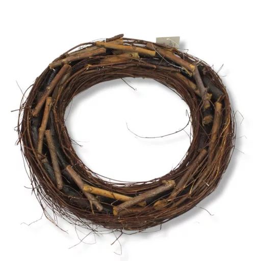 Fészek koszorú barna 30cm