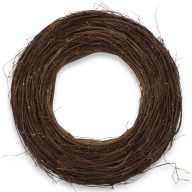 Fészek koszorú barna 35cm – őszi dekorációhoz – Szezonok, alkalmak