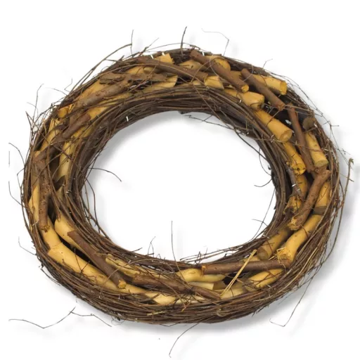 Fészek koszorú barna 35cm