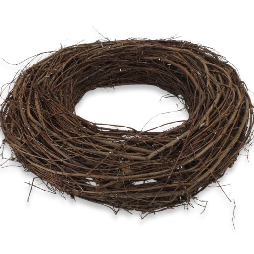 Fészek koszorú barna 35cm – őszi dekorációhoz – Szezonok, alkalmak