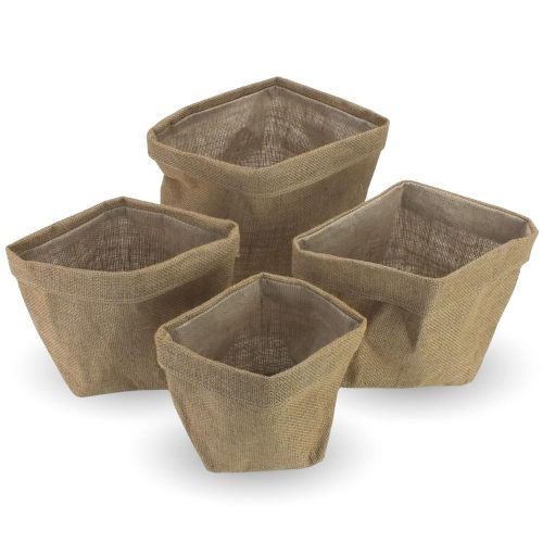 Zsák kaspó szett - impregnált 4db/szett 20/#