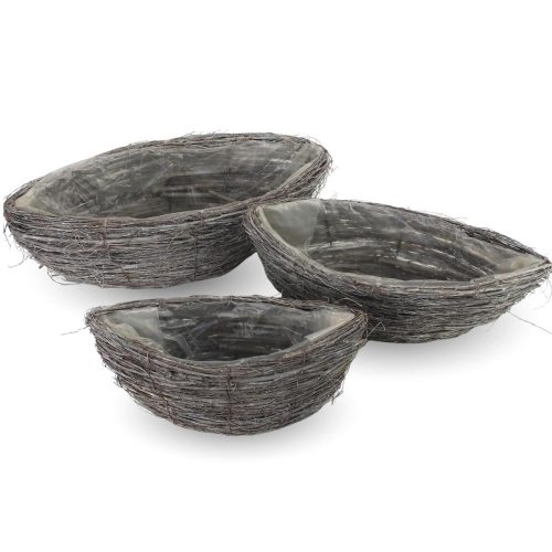 Fonott inda csónak tál 3db/szett 4/#