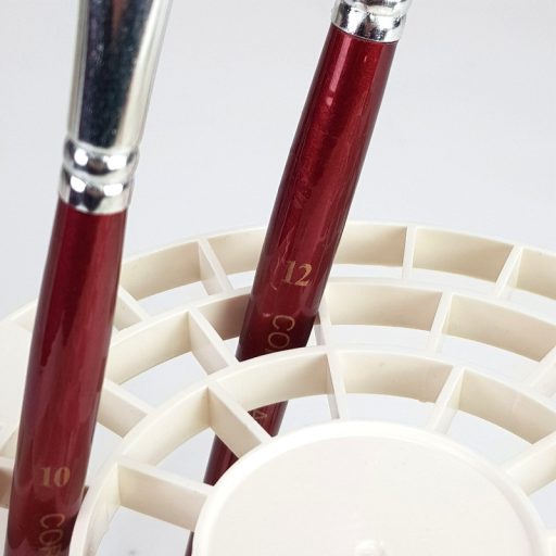 Ecsettartó műanyag 50 lukkal – kreatív hobby projektekhez