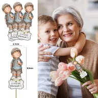 Nyomtatott dekorkarton - A legjobb mamának kisfiú 3db/csomag – anyák napi dekorációhoz