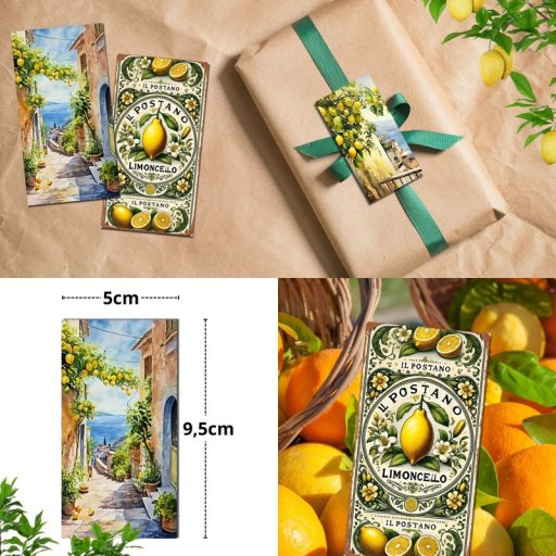 Nyomtatott dekorkarton - Mediterrán citromos táblák 3db/csomag – húsvéti dekorációhoz