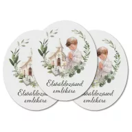 Nyomtatott dekorkarton - Elsőáldozás - kisfiú 3db/csomag – húsvéti dekorációhoz